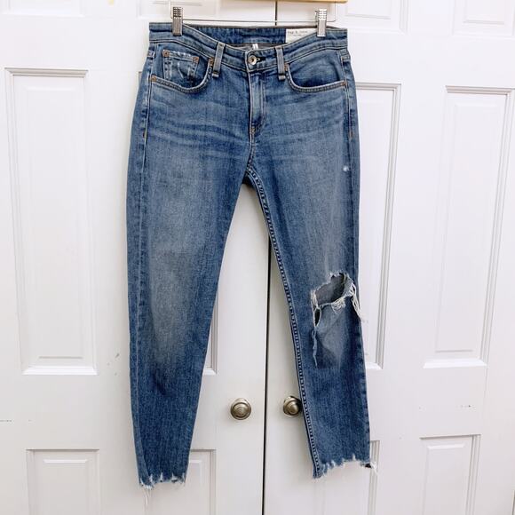 Rag & Bone Dre Low-Rise Boyfriend - Dobbie with holes (READY) - Picture 2 of 10